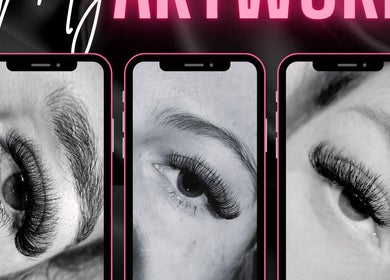 Close-up of eyelash extensions at BNE Beautyy in Yarrabilba, Queensland, AU, showcasing intricate lash designs.