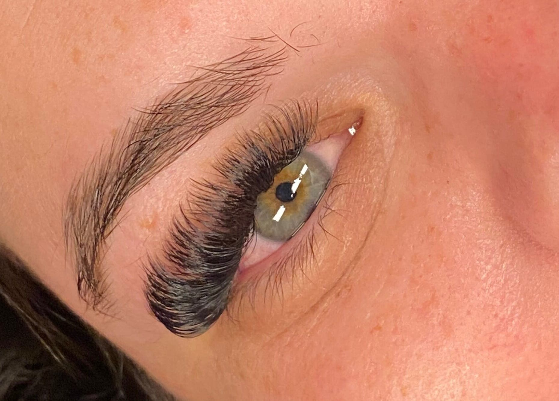 Close-up of extended lashes at BNE Beautyy, Yarrabilba, Queensland, AU