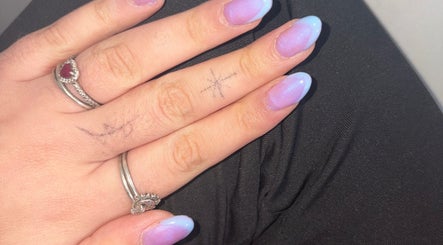 Lilac ombre nails at NailsByZeff, Bridgwater, England, GB showcasing elegant nail art.