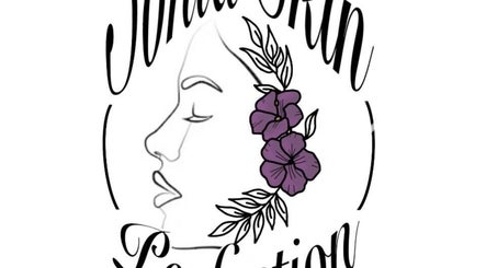 Logo di Sonia-Skin Perfection con illustrazione floreale, Bäretswil, Zürich, CH.