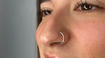Close-up of elegant nose ring available at Yoss, Montevideo, Departamento De Montevideo, UY.