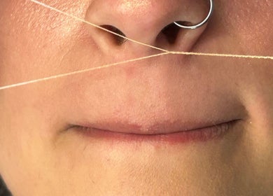 Facial threading at Yoss, a wellness venue in Montevideo, Departamento De Montevideo, UY.