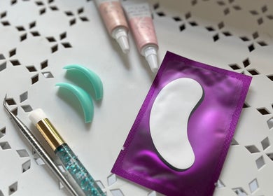 Beauty tools and eye patches at Yoss, Montevideo, Departamento De Montevideo, UY.