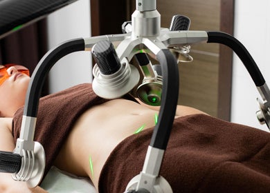 Advanced body sculpting treatment at SWEY Aesthetics in Milton Keynes, England, GB, featuring cutting-edge equipment.