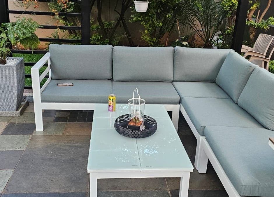 Outdoor seating area with plants at Capetown in Cape Town, Western Cape, ZA.