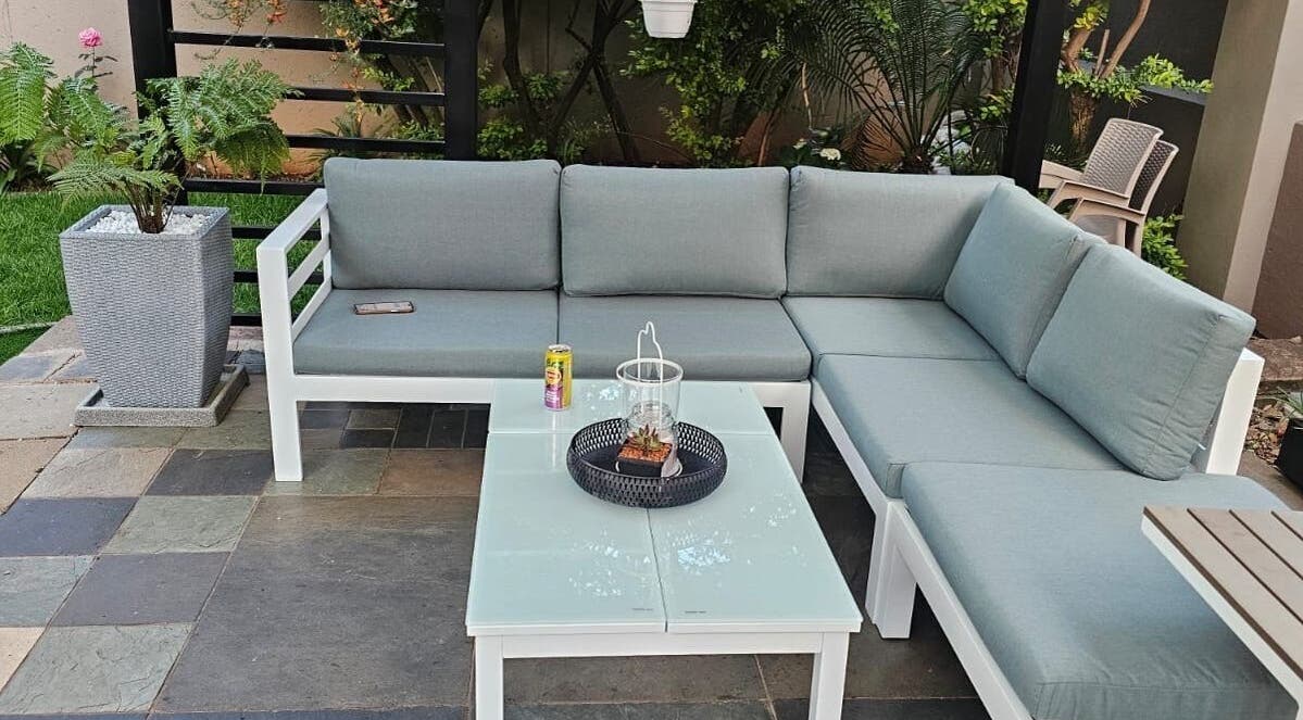 Outdoor seating area with plants at Capetown in Cape Town, Western Cape, ZA.