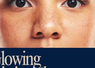 Close-up of a person's radiant skin, showcasing beauty services at BelleÂme, Denton's Green, England, GB.