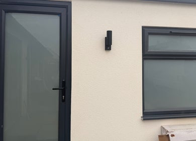 Entrance to Honey Luxe Nails in Gosport, England, GB featuring sleek design and minimalist aesthetics.