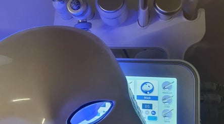 Advanced LED therapy device at Hydra Revive, Middlesbrough, England, GB enhances skin wellness.