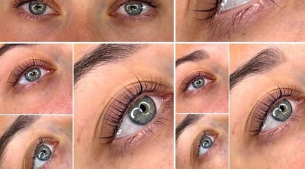 Close-up collage of eyelash extensions at Amber Lashes and Beauty Douglas, Cork, County Cork, IE.