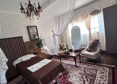 Luxurious room at GBL REINE CHATEAU BEAUTY BAR, Polokwane, Limpopo, ZA with ornate furnishings and decor.