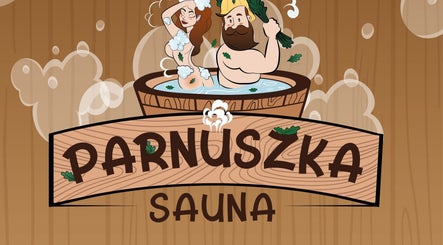 Забавный логотип Sauna Parnuszka в Гожув Великопольски, Войеводство Любушское, PL.