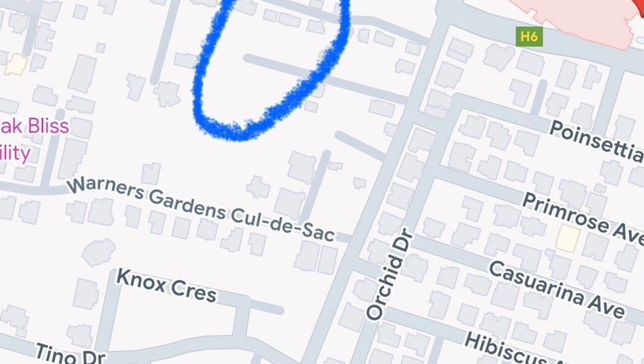 Map highlighting location of Om Wellness Centre in Oistins, Christ Church, BB.