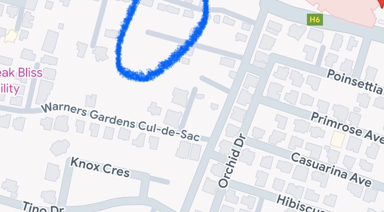 Map highlighting location of Om Wellness Centre in Oistins, Christ Church, BB.