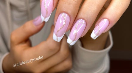 Elegant pink manicure with sparkles at AFA STUDIO, Dublin, County Dublin, IE.