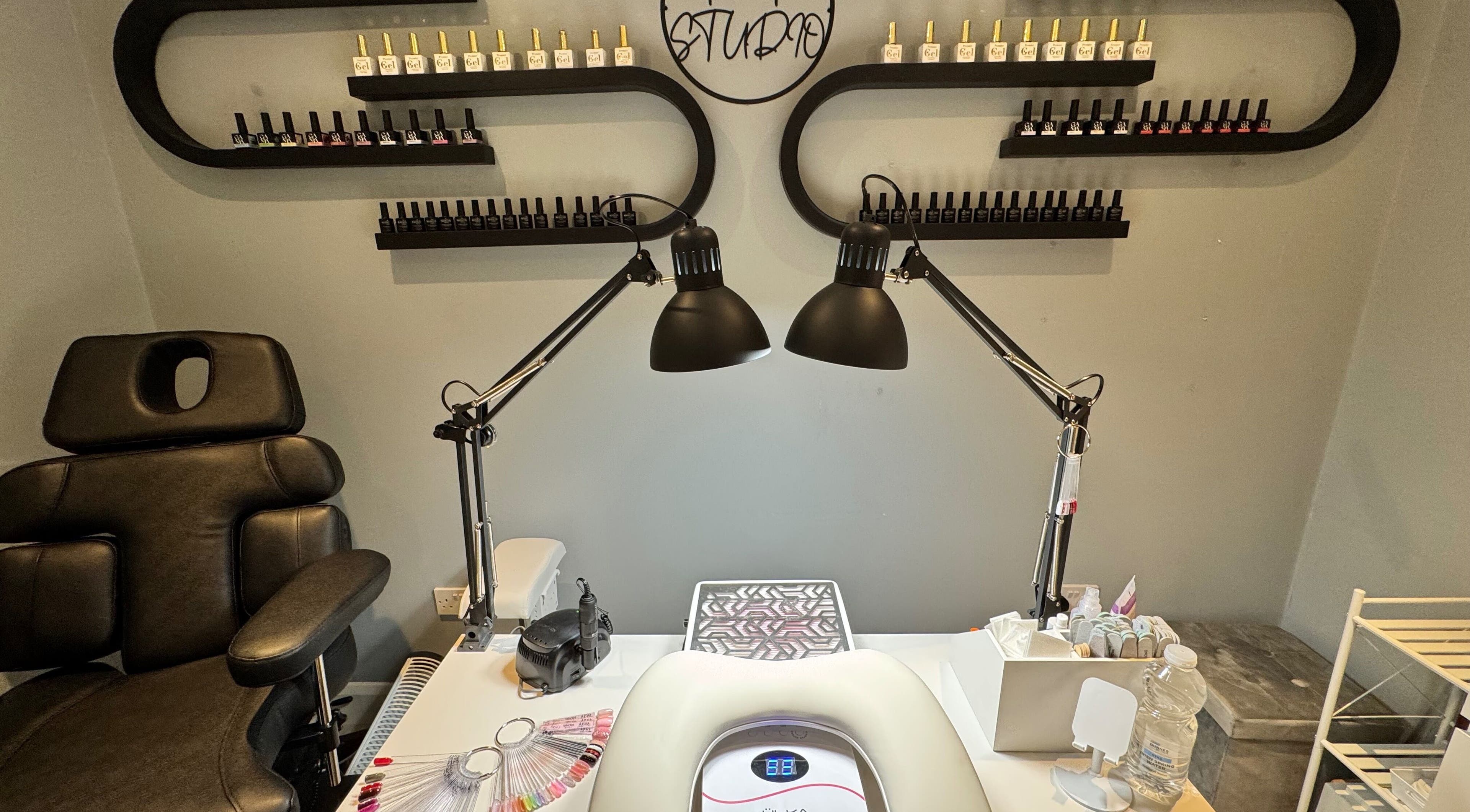 Professional nail station at AFA Studio Nails & Beauty, Dublin, County Dublin, IE, featuring modern equipment.