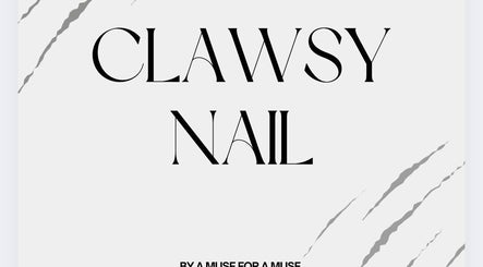 Logo de Clawsy.nail à Noisy-le-sec, Île-de-France, FR en noir et blanc minimaliste.