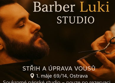 Profesionální úprava vousů v Barber Luki, Ostrava, Moravskoslezský Kraj, CZ.