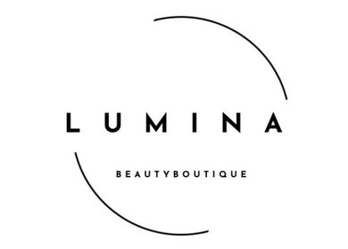 Logo von LUMINA Beauty Boutique in Schaan, CH, zeigt elegantes, minimalistisches Design.