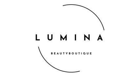 Logo von LUMINA Beauty Boutique in Schaan, CH, zeigt elegantes, minimalistisches Design.