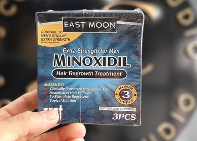 Tratamento capilar East Moon Minoxidil na loja Vaguinho Barber, Dublin, County Dublin, IE.