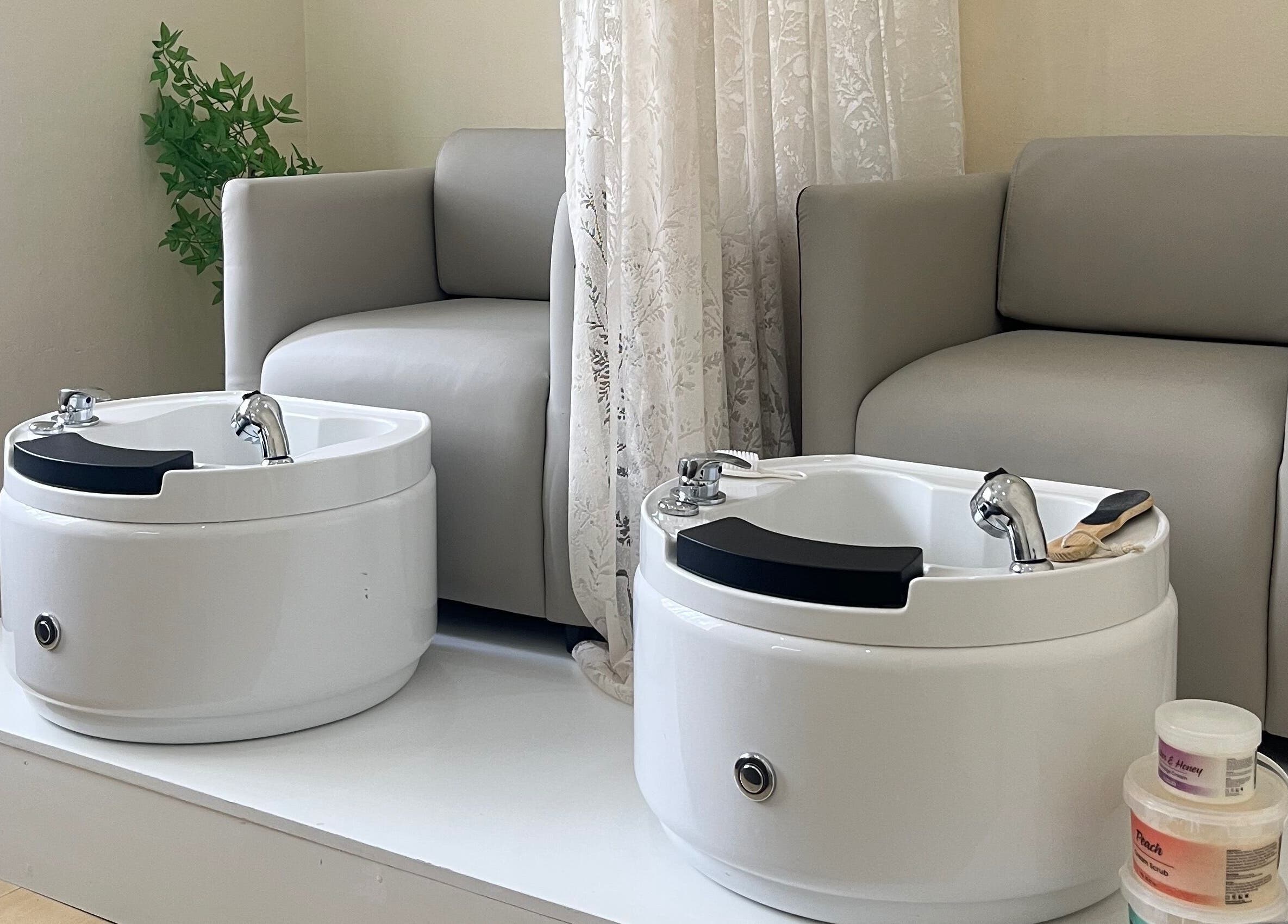 Pedicure station at Essentials Lately, Harare, Harare Province, ZW offering luxury foot care.