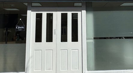 Front entrance of Sleek and Chic Glam Studio in Hull, England, GB welcomes guests.