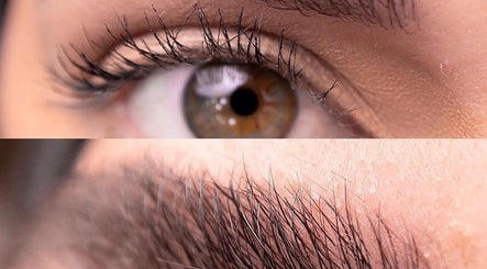Close-up of eye and eyebrow beauty treatment at The Beauty By Nina in Dublin, County Dublin, IE.