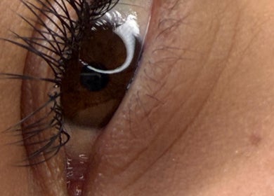 Close-up of elegant lashes at Genové lashes in Byhalia, Mississippi, US.