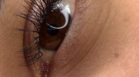 Close-up of elegant lashes at Genové lashes in Byhalia, Mississippi, US.