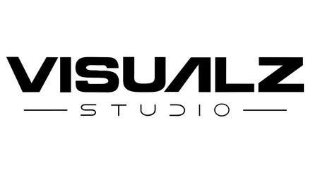 Logotipo moderno do Visualz Studio - Barbershop em Alverca Do Ribatejo, Lisboa, PT.