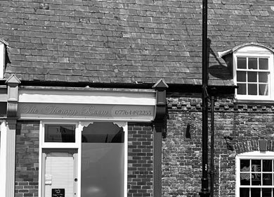 Charming facade of Skin Plus at Burgh Le Marsh, England, GB showcasing classic architecture.