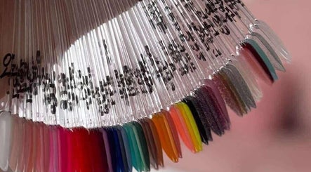 Colorful nail polish samples at MB Nails Studio, Asenovgrad, Plovdiv, BG showcasing vivid hues.