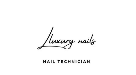 Lluxury Nails logo, nail technician service in Weston-super-mare, England, GB with elegant typography.