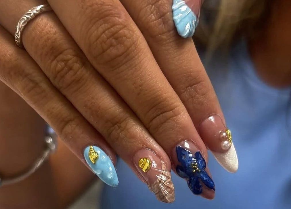 Vibrant nail art from All About the Nails, Northallerton, England, GB showcasing creative, intricate designs.