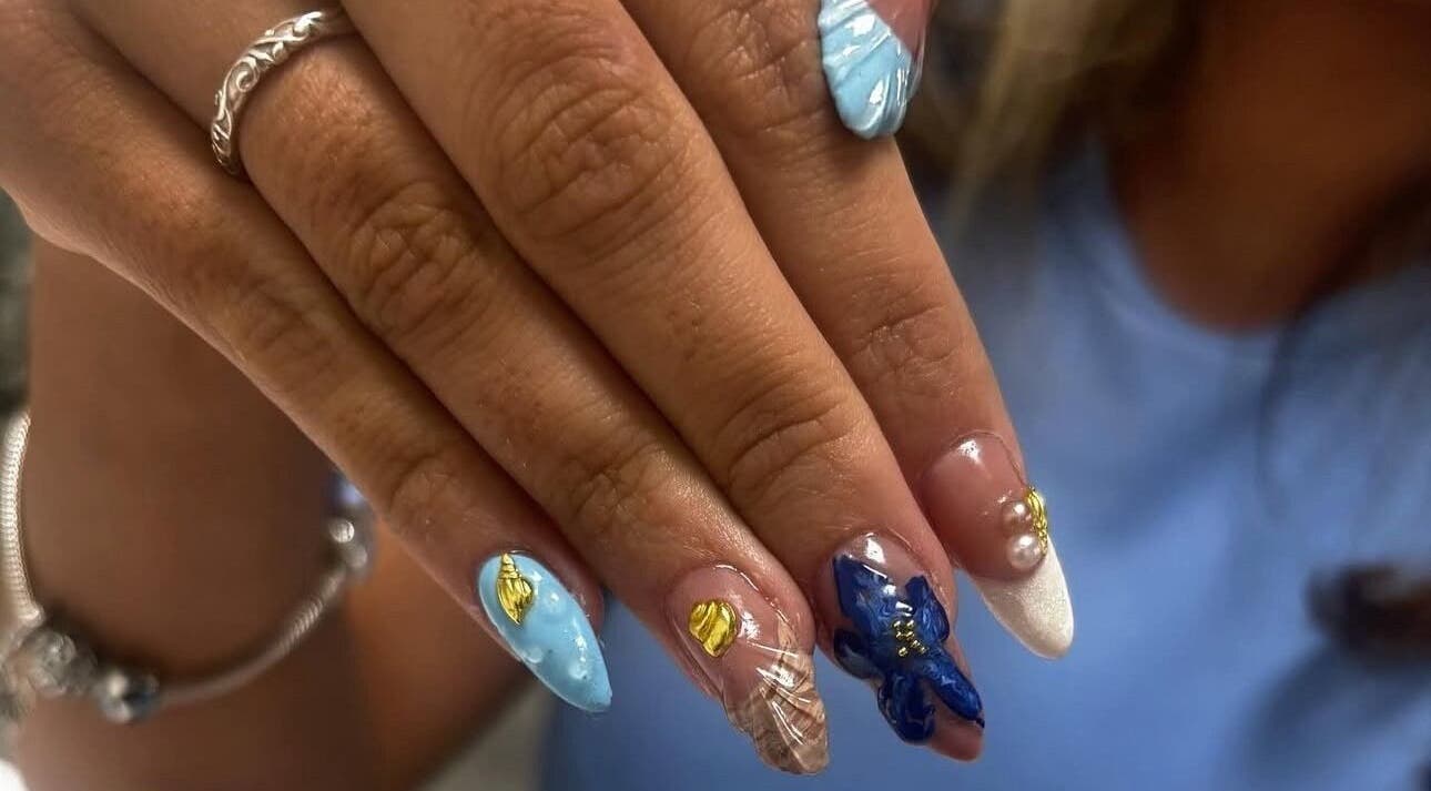 Vibrant nail art from All About the Nails, Northallerton, England, GB showcasing creative, intricate designs.