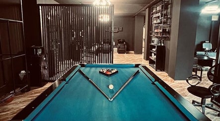 Sleek billiard table in the stylish setting of Abra Kadabra, Chouifet, LB.