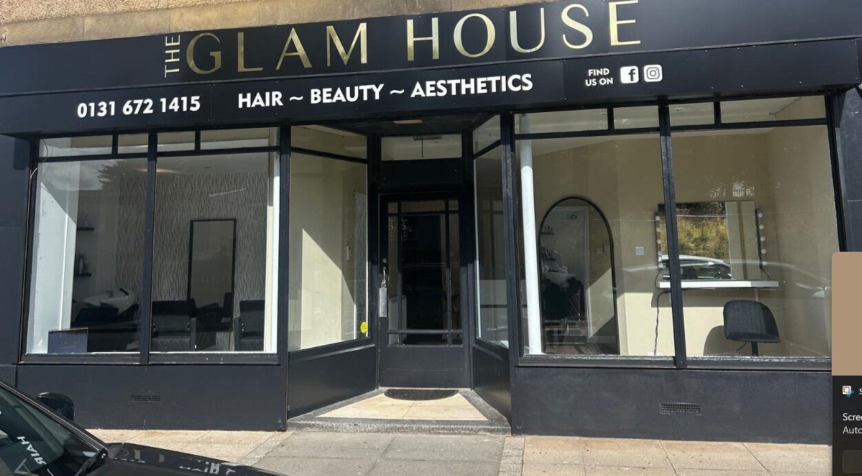 IB NAILZ venue facade at The Glam House, Edinburgh, Scotland, GB, showcasing stylish beauty and wellness services.