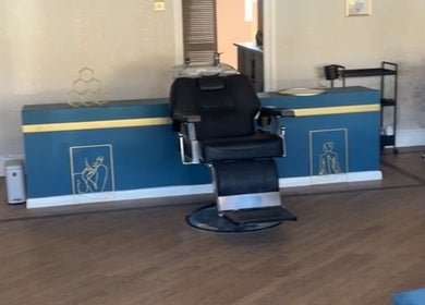 Elegant salon chair at Heavenly Hideaway, Leeds, England, GB, inviting a relaxing beauty experience.