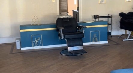 Elegant salon chair at Heavenly Hideaway, Leeds, England, GB, inviting a relaxing beauty experience.