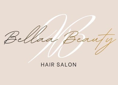 Logo de Bellaa Beauty, salon de coiffure à Cuincy, Hauts-de-France, FR, sur fond beige.