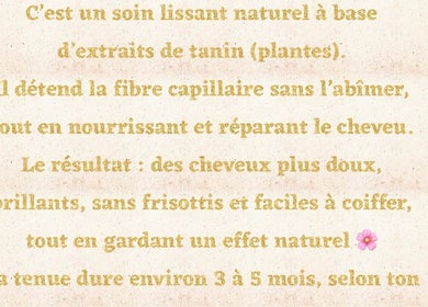 Description de soin lissant naturel de bellaa Beauty à Cuincy, Hauts-de-France, FR.