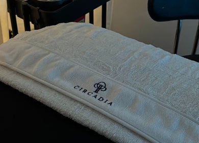 Luxurious towel at Aleida López Cosmetologa, Mérida, Yucatán, MX, offering premium relaxation services.