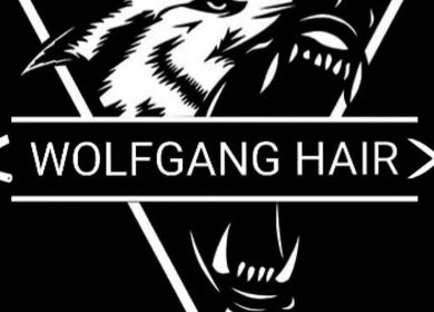Wolfgang Hair logo showcasing powerful wolf imagery in Leicester, England, GB.
