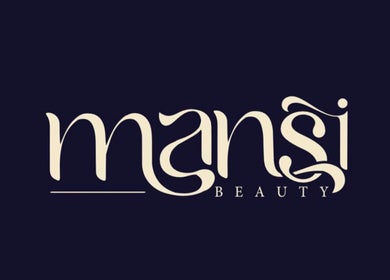 Elegant Mansi Beauty Nz logo on dark background, Auckland, Auckland, NZ.