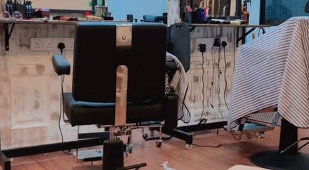 Elegant barber chair setup at ORAMA Barbershop, Kuala Lumpur, Wilayah Persekutuan Kuala Lumpur, MY.