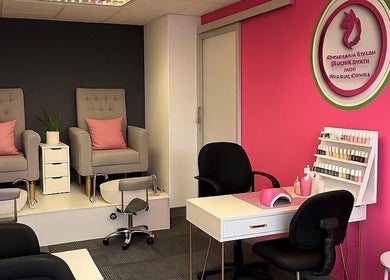 Elegant nail station at Graceful & Stylish Beauty Salon and Training Center, Sandton, Gauteng, ZA.