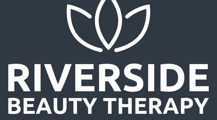 Logo of Riverside Beauty Therapy featuring a stylized flower, located in Kempston, England, GB.