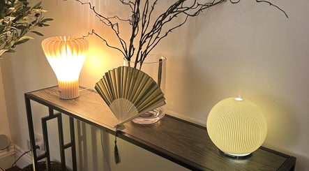 Elegant ambient lighting and decor at SANCTUM By Gemma, Beacon Hill, England, GB.