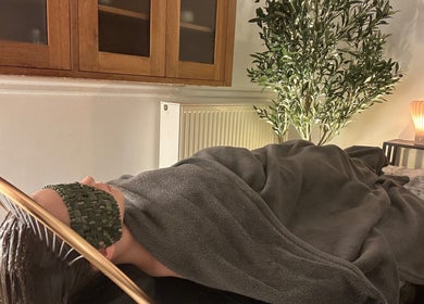 Relaxing spa setting at Sanctum By Gemma, Beacon Hill, England, GB, featuring a cozy massage setup.